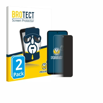 Parte frontale di una confezione del prodotto con il logo del marchio BROTECT. Accanto è raffigurato il dispositivo Xiaomi Red