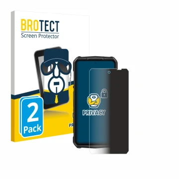 Parte frontale di una confezione del prodotto con il logo del marchio BROTECT. Accanto è raffigurato il dispositivo Ulefone Ar