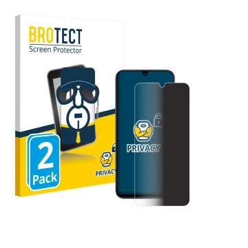 Parte frontale di una confezione del prodotto con il logo del marchio BROTECT. Accanto è raffigurato il dispositivo Xiaomi Poc