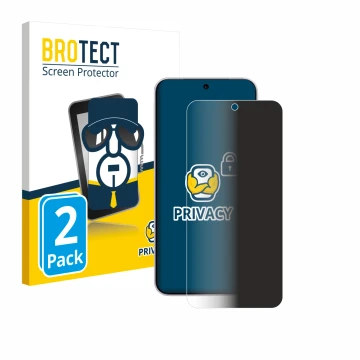 Parte frontale di una confezione del prodotto con il logo del marchio BROTECT. Accanto è raffigurato il dispositivo Vivo X300 