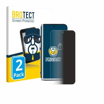 Parte frontale di una confezione del prodotto con il logo del marchio BROTECT. Accanto è raffigurato il dispositivo realme GT 