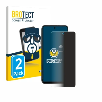 Parte frontale di una confezione del prodotto con il logo del marchio BROTECT. Accanto è raffigurato il dispositivo Motorola M