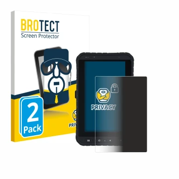 Parte frontale di una confezione del prodotto con il logo del marchio BROTECT. Accanto è raffigurato il dispositivo Winmate M7