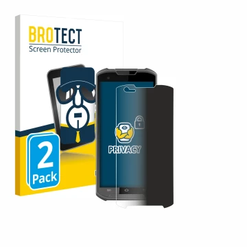 Parte frontale di una confezione del prodotto con il logo del marchio BROTECT. Accanto è raffigurato il dispositivo Newland MT