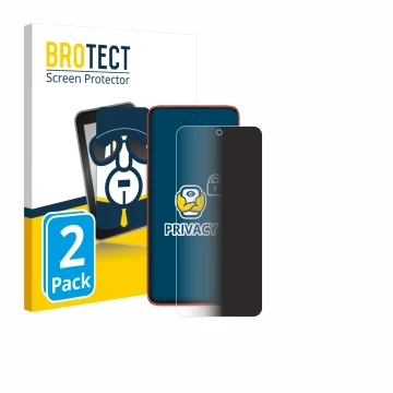 Parte frontale di una confezione del prodotto con il logo del marchio BROTECT. Accanto è raffigurato il dispositivo Motorola E