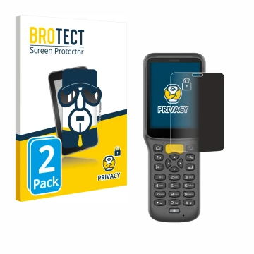 Parte frontale di una confezione del prodotto con il logo del marchio BROTECT. Accanto è raffigurato il dispositivo Newland MT