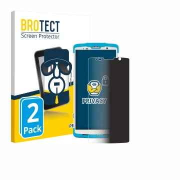 Parte frontale di una confezione del prodotto con il logo del marchio BROTECT. Accanto è raffigurato il dispositivo Newland SD