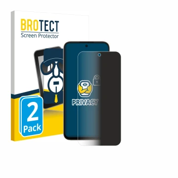 Parte frontale di una confezione del prodotto con il logo del marchio BROTECT. Accanto è raffigurato il dispositivo Oppo A6 co