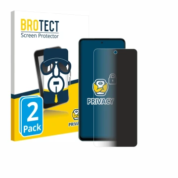 Parte frontale di una confezione del prodotto con il logo del marchio BROTECT. Accanto è raffigurato il dispositivo Oppo A5 4G