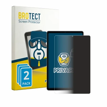 Parte frontale di una confezione del prodotto con il logo del marchio BROTECT. Accanto è raffigurato il dispositivo Alldocube 