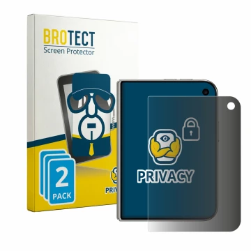 Parte frontale di una confezione del prodotto con il logo del marchio BROTECT. Accanto è raffigurato il dispositivo Apple iPho