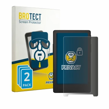Parte frontale di una confezione del prodotto con il logo del marchio BROTECT. Accanto è raffigurato il dispositivo Xteink X4 
