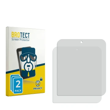 Parte frontale di una confezione del prodotto con il logo del marchio BROTECT. Accanto si trova la protezione per lo schermo c