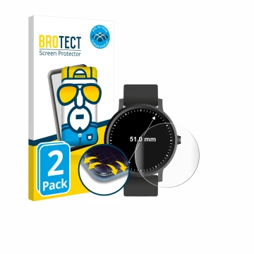 Parte frontale di una confezione del prodotto con il logo del marchio BROTECT. Accanto è raffigurato il dispositivo Orologi (C