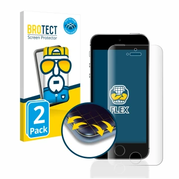 Parte frontale di una confezione del prodotto con il logo del marchio BROTECT. Accanto è raffigurato il dispositivo Apple iPho