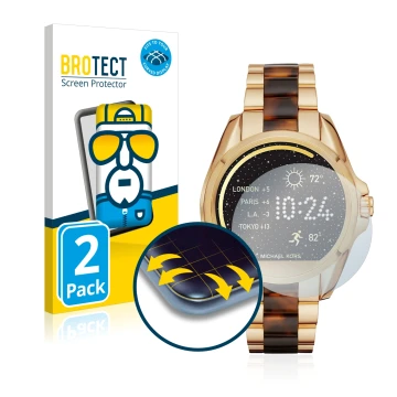 Parte frontale di una confezione del prodotto con il logo del marchio BROTECT. Accanto è raffigurato il dispositivo Michael Ko