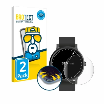 Parte frontale di una confezione del prodotto con il logo del marchio BROTECT. Accanto è raffigurato il dispositivo Orologi (C