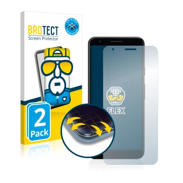 Parte frontale di una confezione del prodotto con il logo del marchio BROTECT. Accanto è raffigurato il dispositivo Google Pix