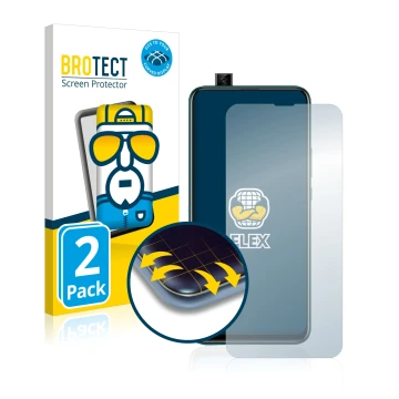 Parte frontale di una confezione del prodotto con il logo del marchio BROTECT. Accanto è raffigurato il dispositivo Huawei P s