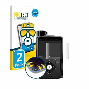 Parte frontale di una confezione del prodotto con il logo del marchio BROTECT. Accanto è raffigurato il dispositivo Medtronic 