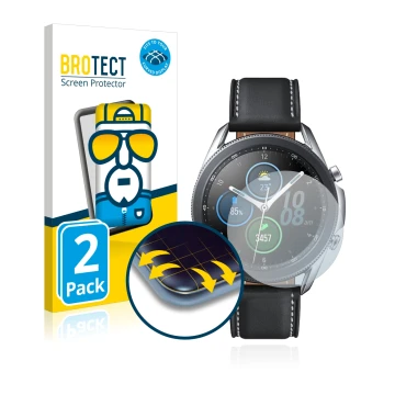 Parte frontale di una confezione del prodotto con il logo del marchio BROTECT. Accanto è raffigurato il dispositivo Samsung Ga