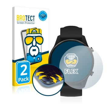 Parte frontale di una confezione del prodotto con il logo del marchio BROTECT. Accanto è raffigurato il dispositivo Xiaomi Mi 