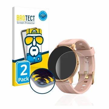Parte frontale di una confezione del prodotto con il logo del marchio BROTECT. Accanto è raffigurato il dispositivo AGPtek LW1