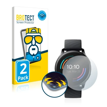 Parte frontale di una confezione del prodotto con il logo del marchio BROTECT. Accanto è raffigurato il dispositivo OnePlus Wa