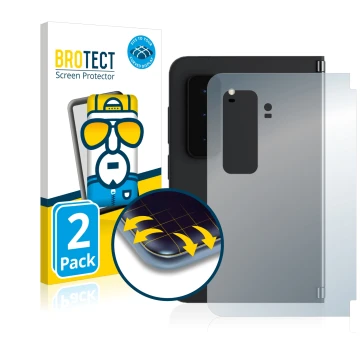 Parte frontale di una confezione del prodotto con il logo del marchio BROTECT. Accanto è raffigurato il dispositivo Microsoft 