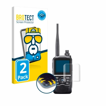 Parte frontale di una confezione del prodotto con il logo del marchio BROTECT. Accanto è raffigurato il dispositivo Icom ID-52