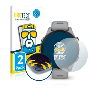Parte frontale di una confezione del prodotto con il logo del marchio BROTECT. Accanto è raffigurato il dispositivo Garmin For