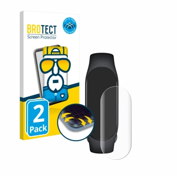 Parte frontale di una confezione del prodotto con il logo del marchio BROTECT. Accanto è raffigurato il dispositivo Xiaomi Sma