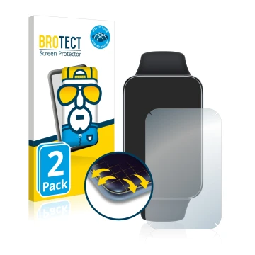 Parte frontale di una confezione del prodotto con il logo del marchio BROTECT. Accanto è raffigurato il dispositivo Xiaomi Sma