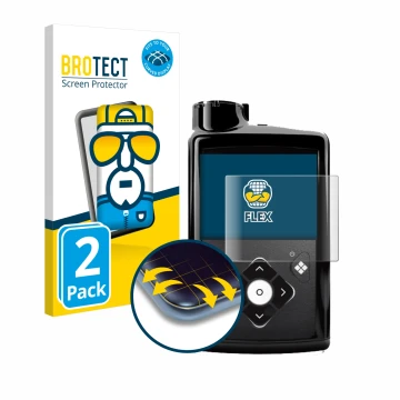 Parte frontale di una confezione del prodotto con il logo del marchio BROTECT. Accanto è raffigurato il dispositivo Medtronic 