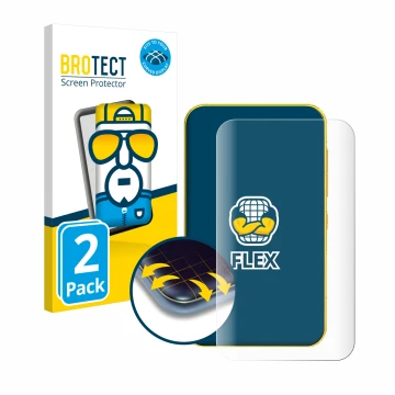 Parte frontale di una confezione del prodotto con il logo del marchio BROTECT. Accanto è raffigurato il dispositivo Timmkoo Q5