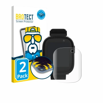 Parte frontale di una confezione del prodotto con il logo del marchio BROTECT. Accanto è raffigurato il dispositivo Xplora X6 