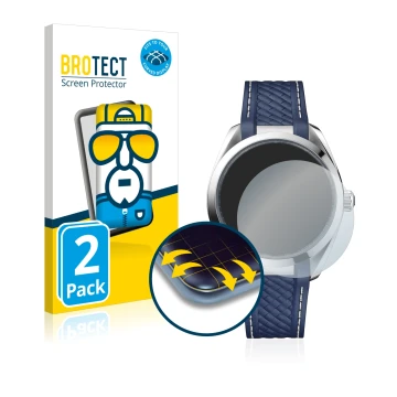 Parte frontale di una confezione del prodotto con il logo del marchio BROTECT. Accanto è raffigurato il dispositivo Omega Seam