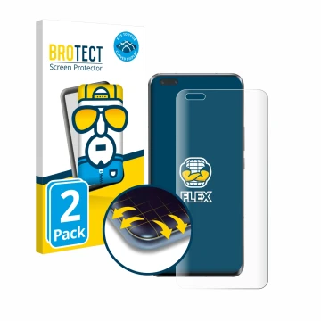 Parte frontale di una confezione del prodotto con il logo del marchio BROTECT. Accanto è raffigurato il dispositivo Honor Magi