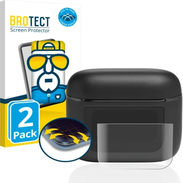 Parte frontale di una confezione del prodotto con il logo del marchio BROTECT. Accanto è raffigurato il dispositivo JBL Tour P