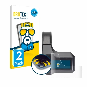 Parte frontale di una confezione del prodotto con il logo del marchio BROTECT. Accanto è raffigurato il dispositivo Shimano St