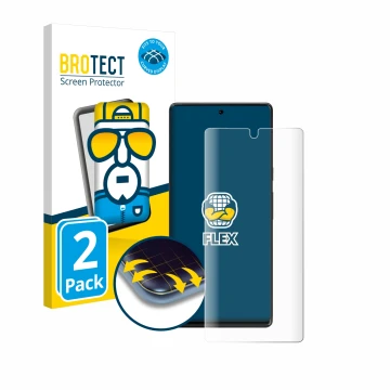 Parte frontale di una confezione del prodotto con il logo del marchio BROTECT. Accanto è raffigurato il dispositivo Google Pix