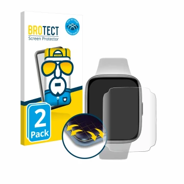 Parte frontale di una confezione del prodotto con il logo del marchio BROTECT. Accanto è raffigurato il dispositivo Xiaomi Red