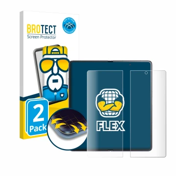 Parte frontale di una confezione del prodotto con il logo del marchio BROTECT. Accanto è raffigurato il dispositivo Honor Magi