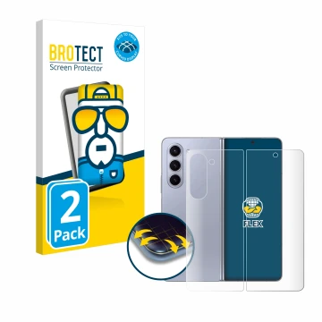 Parte frontale di una confezione del prodotto con il logo del marchio BROTECT. Accanto è raffigurato il dispositivo Samsung Ga