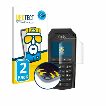 Parte frontale di una confezione del prodotto con il logo del marchio BROTECT. Accanto è raffigurato il dispositivo ingenico L