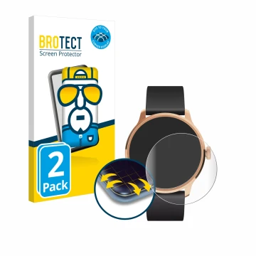 Parte frontale di una confezione del prodotto con il logo del marchio BROTECT. Accanto è raffigurato il dispositivo Withings S