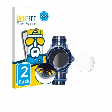 Parte frontale di una confezione del prodotto con il logo del marchio BROTECT. Accanto è raffigurato il dispositivo Blancpain 