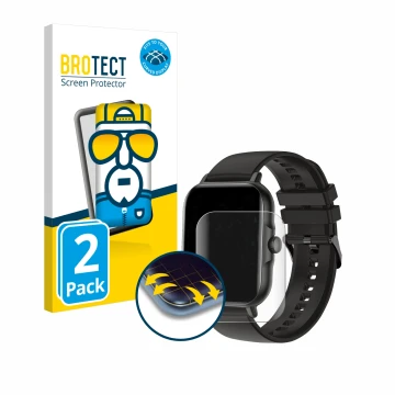 Parte frontale di una confezione del prodotto con il logo del marchio BROTECT. Accanto è raffigurato il dispositivo AcclaFit K