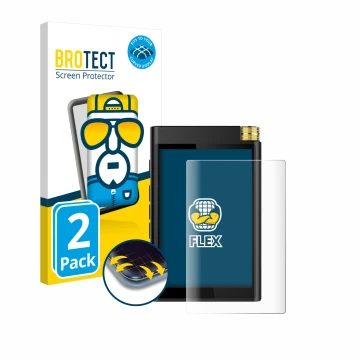 Parte frontale di una confezione del prodotto con il logo del marchio BROTECT. Accanto è raffigurato il dispositivo Surfans F2