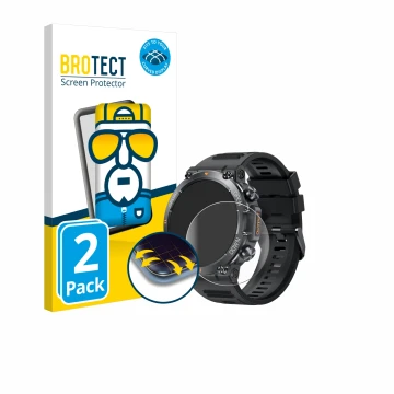 Parte frontale di una confezione del prodotto con il logo del marchio BROTECT. Accanto è raffigurato il dispositivo GaWear K56